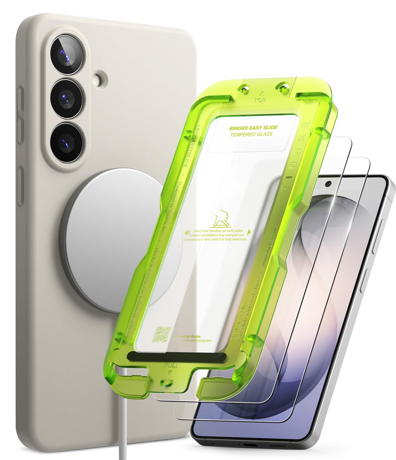 Coque Samsung S26 Plus Ringke Silicone Magnetic Stone et Verre Trempé - 8