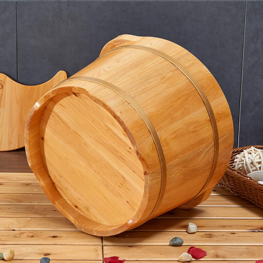 Lavabo de baño de pies de madera de cedro con nodos de masaje for pedicura
