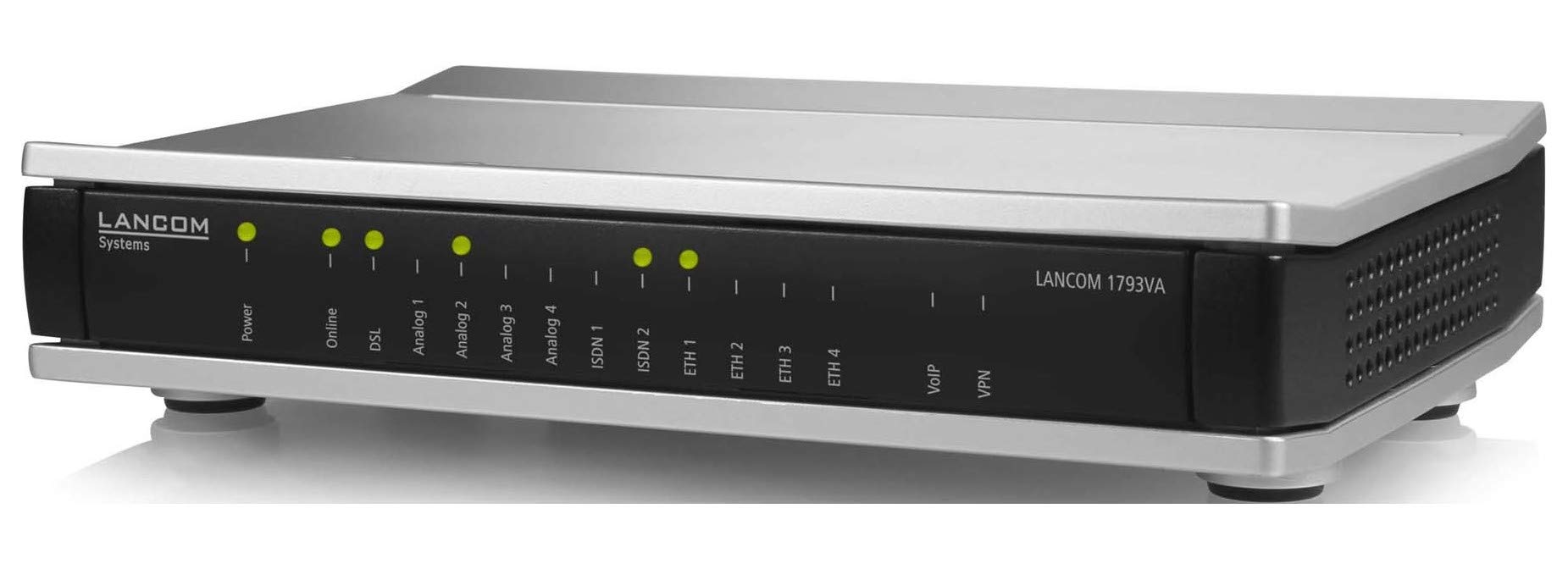 Lancom Router 1793VA EU Annex A/B/J/M ISDN-VoIP- & Analog-Wandlung IPSec VPN ISDN xDSL USB