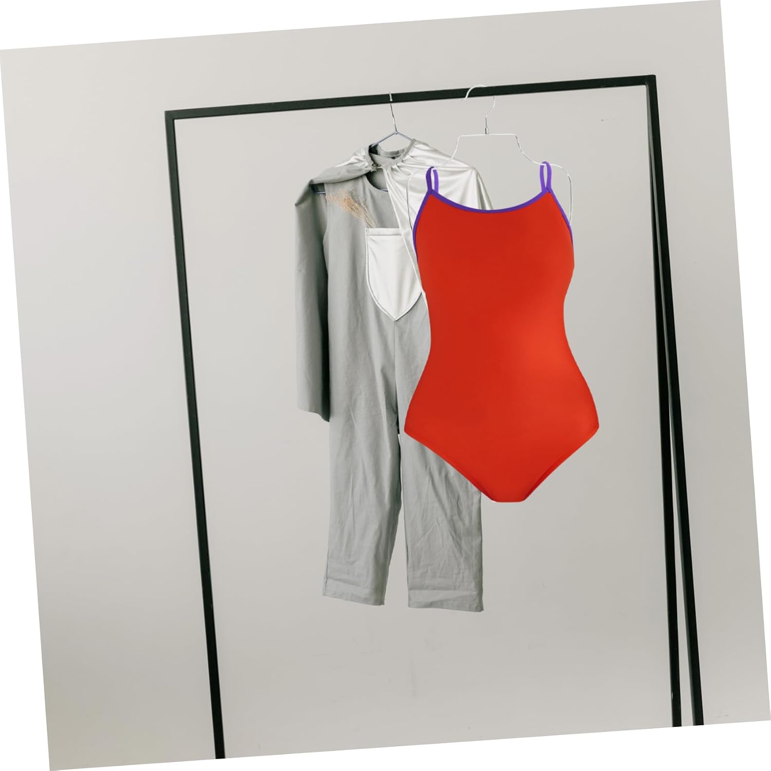 CHILDWEET 2pcs Swimsuit Hangers Lingerie Hanging Rack Metal Hook for Bikini Brief Display