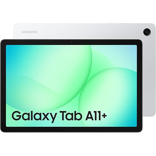 Samsung Galaxy Tab A11+ Plus 2026 (256GB, 8GB, Wi-Fi Only) 11.0" 90Hz Android 16 Tablet, All Day Battery, Octa-Core (4nm), 4-Speakers, International Model X230 | Fast Charge Cube Bundle | Silver