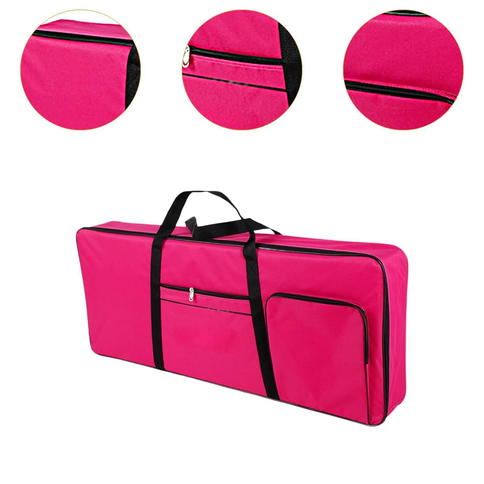 Garende Universal 61 Key Keyboard Bag for Travel, rose red