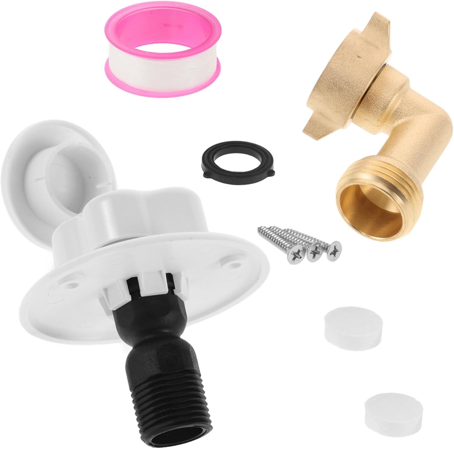 Unomor Rv Inlet Connector Check Valve Leak Fitting for Rvs Campers and Yachts Includes Filter Mesh for Clean Water Supply