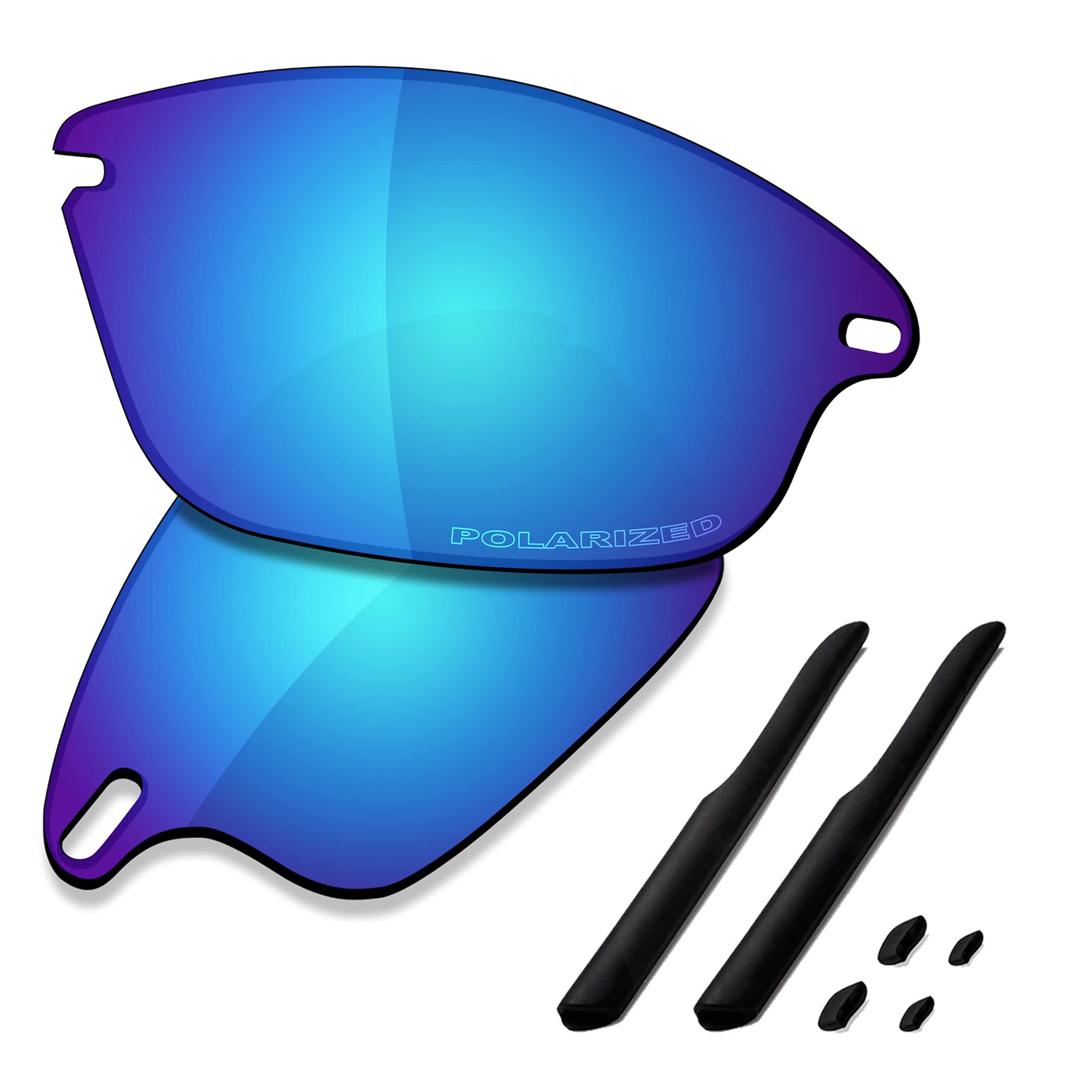 Saucer Lenti di ricambio premium e kit di gomma per occhiali da sole Oakley Fast Jacket OO9097