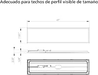 Lampă de plafon cu LED Philips Projectline, 295 x 1195 mm, iluminat modern pentru birouri și spații comerciale 4