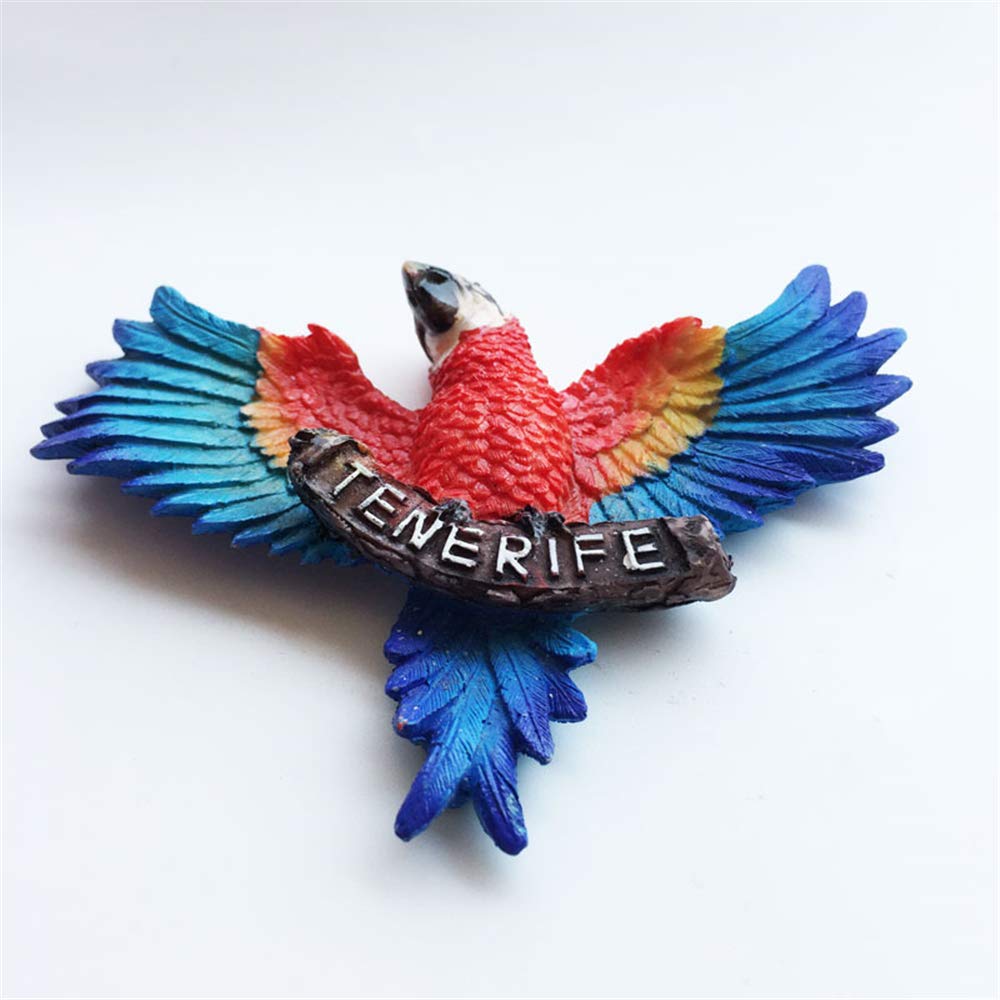 3D Parrot Tenerife Spain Fridge Magnet Travel Souvenir Gift Home Kitchen Decoration Magnetic Sticker Craft Collection - Image 3