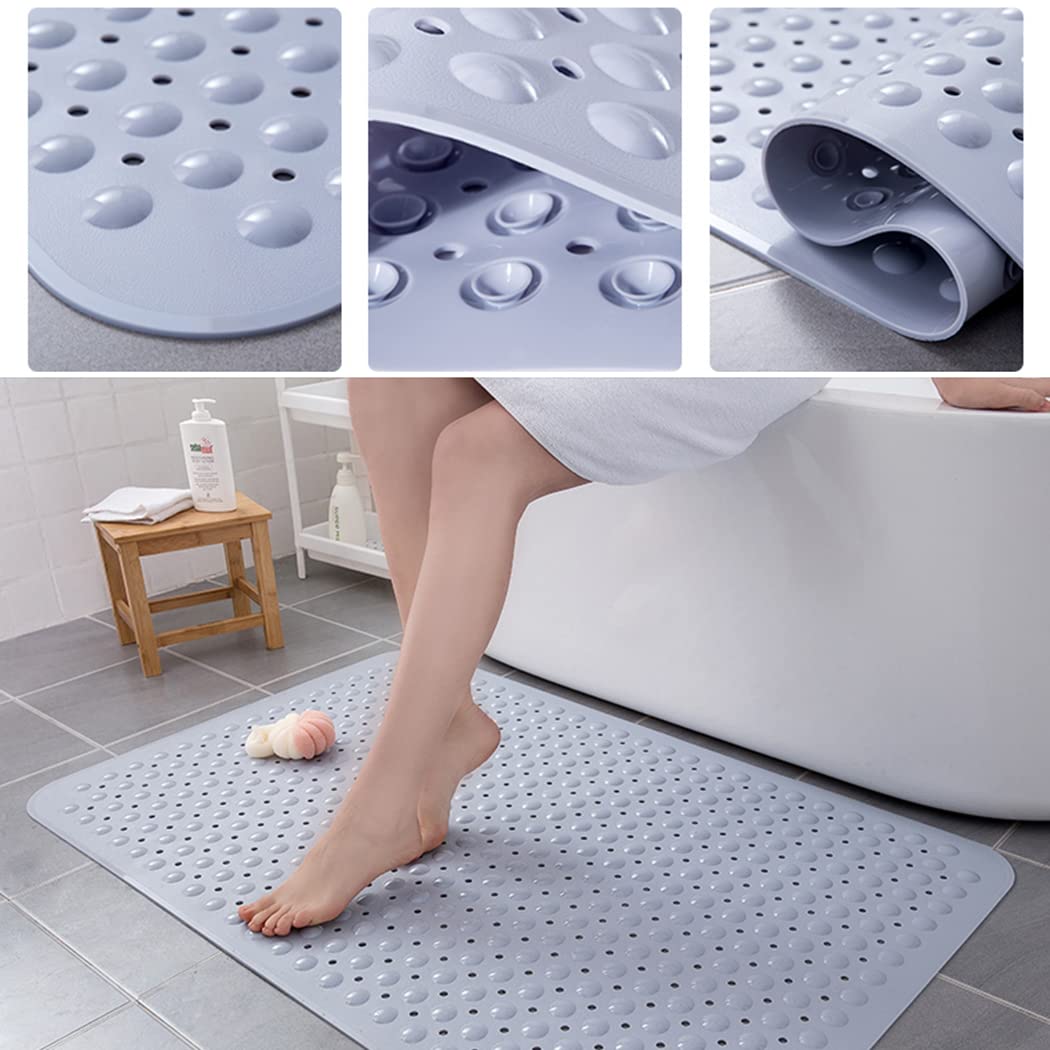 Tappetino Bagno con Ventose, Multiuso Tappetino Doccia Materiale TPE Antiscivolo Tappetino Doccia e da Vasca di Bagno, per Bagni, Cucine, Balconi (Pink,580×880mm)