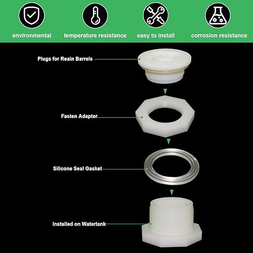 Miniatura 4 de Montaje de mamparo ABS hembra (mamparo ABS-12"-1pcs)