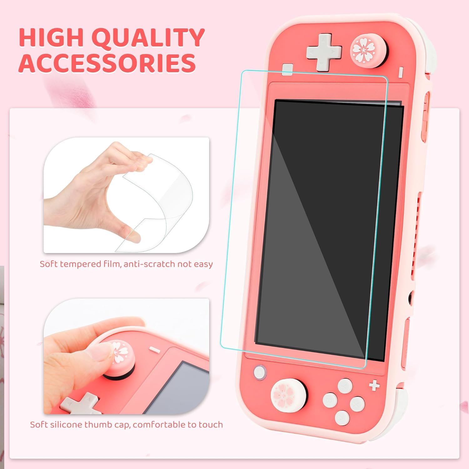 Amazon.co.jp: RHOTALL チェリーキャリーケース Nintendo Switch Lite