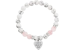 Baptism Bracelet for Teen Girls, Goddaughter, Women: I am a Child of God Baptism Jewelry