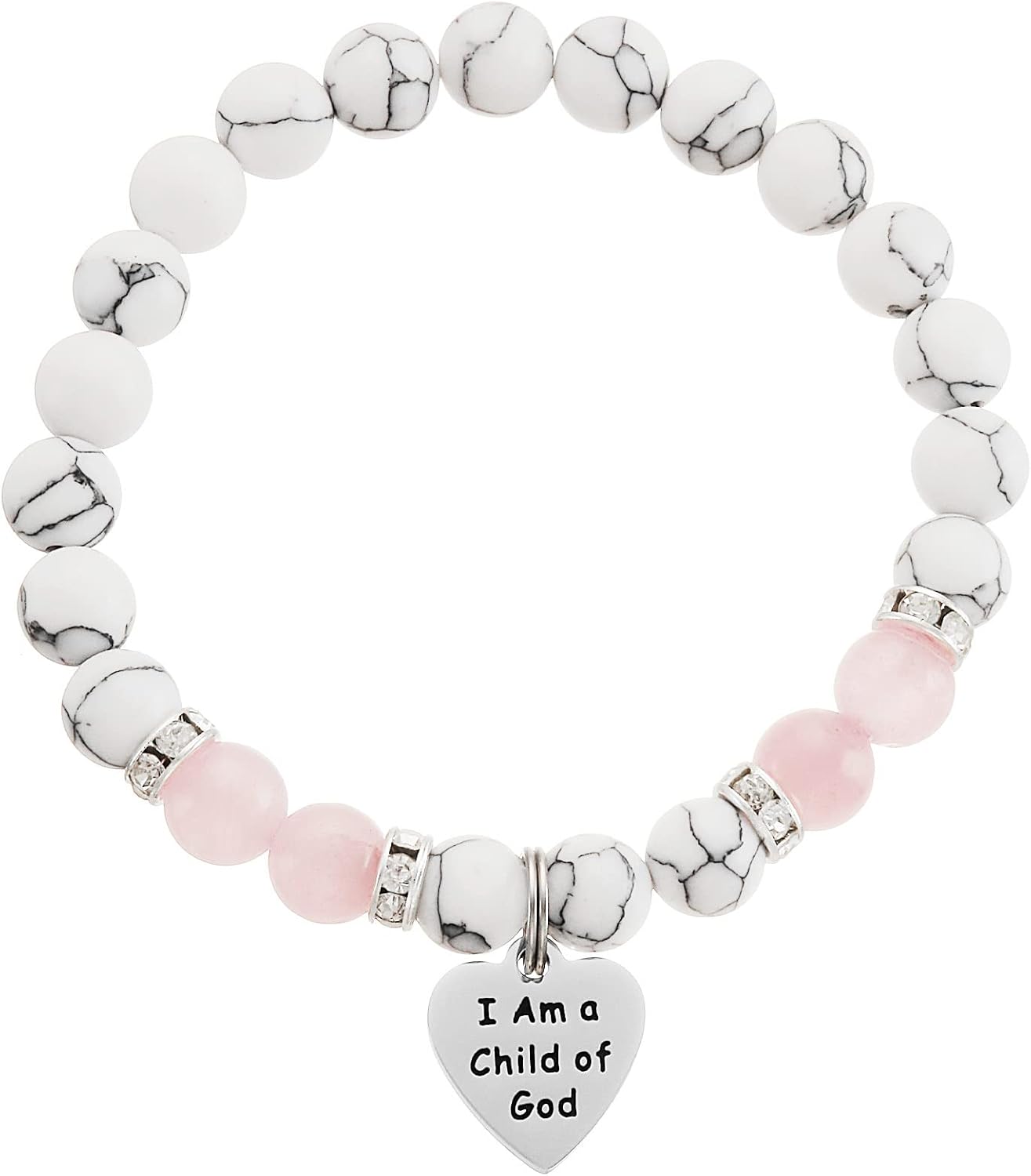 HUTIMY Baptism Bracelet for Teen Goddaughter Women Baptized Bracelets I am a Chilld of God Baptism Bracelet