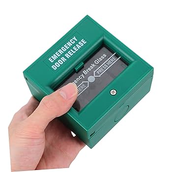 Amazon.co.jp: WHAMVOX 非常口制御ボタン、ガラス破り、緊急