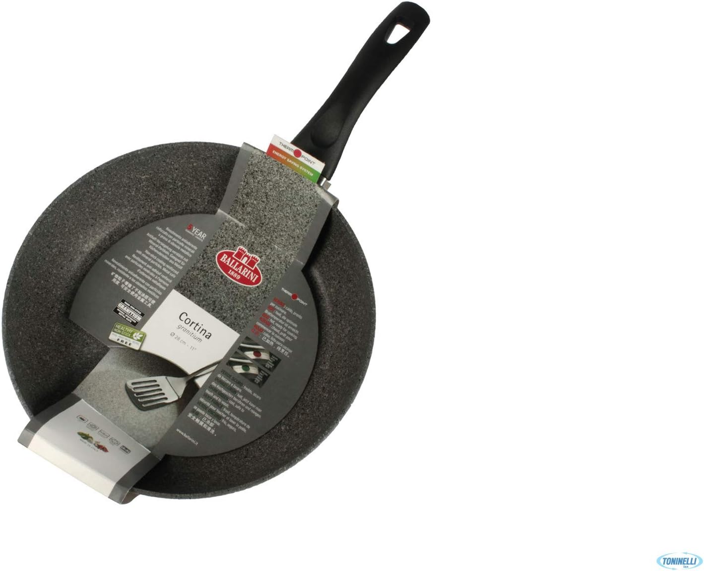 BALLARINI Cortina Granitium pan with non-stick coating, 28 cm, with temperature control, aluminum