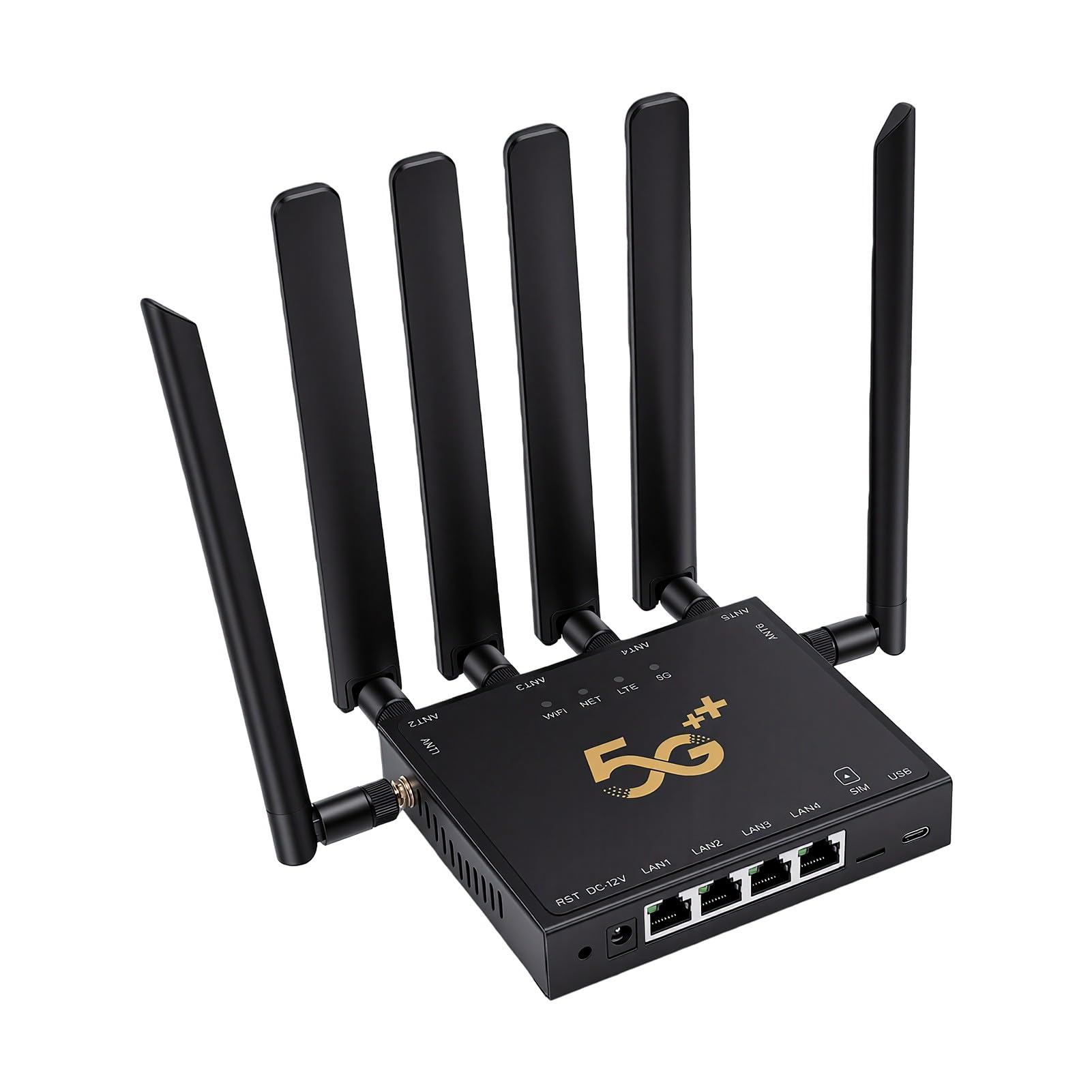 Pissente Routeur Industriel 5G, Routeur Double SIM avec Verrouillage de