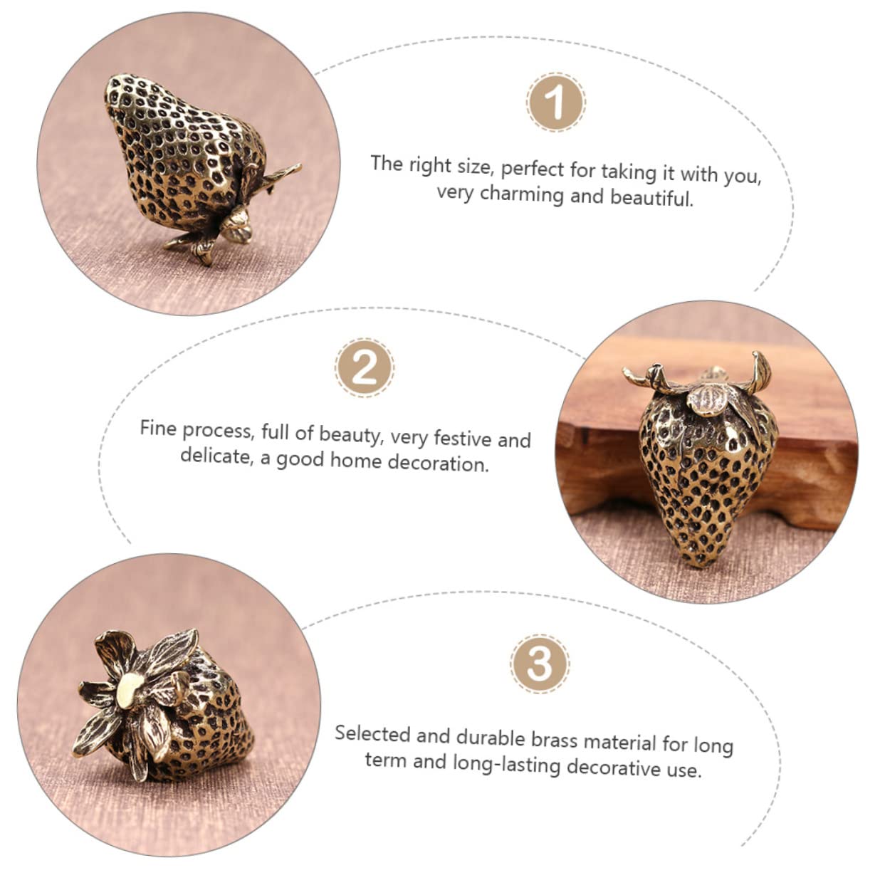 Beavorty 2pièces Figurines Cristal De Fraise De Décoration Artificielle Réaliste Pour Maison Et Bureau Ornements Légers Et Faciles à Entretenir Pour