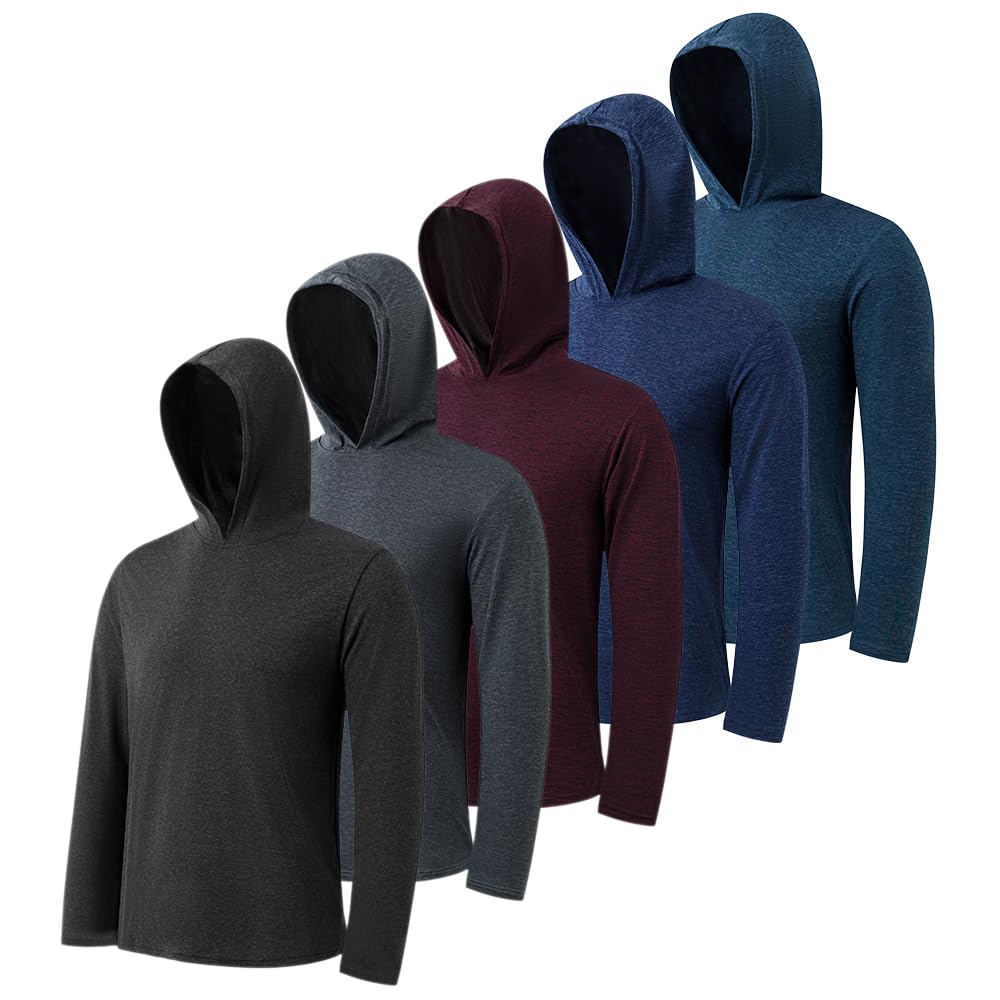 5 Pack Lightweight Hooded Tees