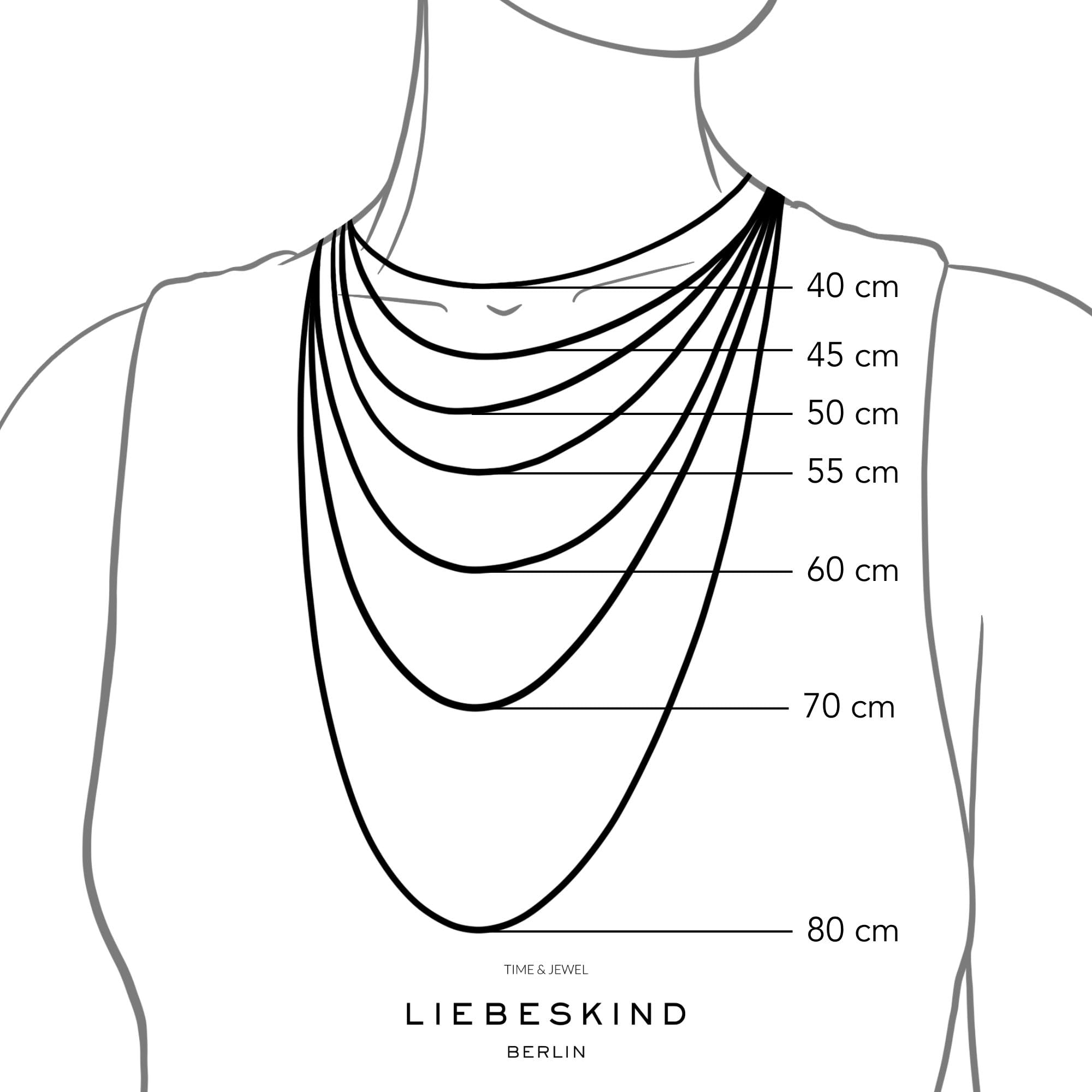LIEBESKIND BERLIN Herz-Halskette für Damen – Edelstahl-Kette mit liebevollem Herzanhänger – In verschiedenen Farben und Ausführungen – Romantische Geschenkidee