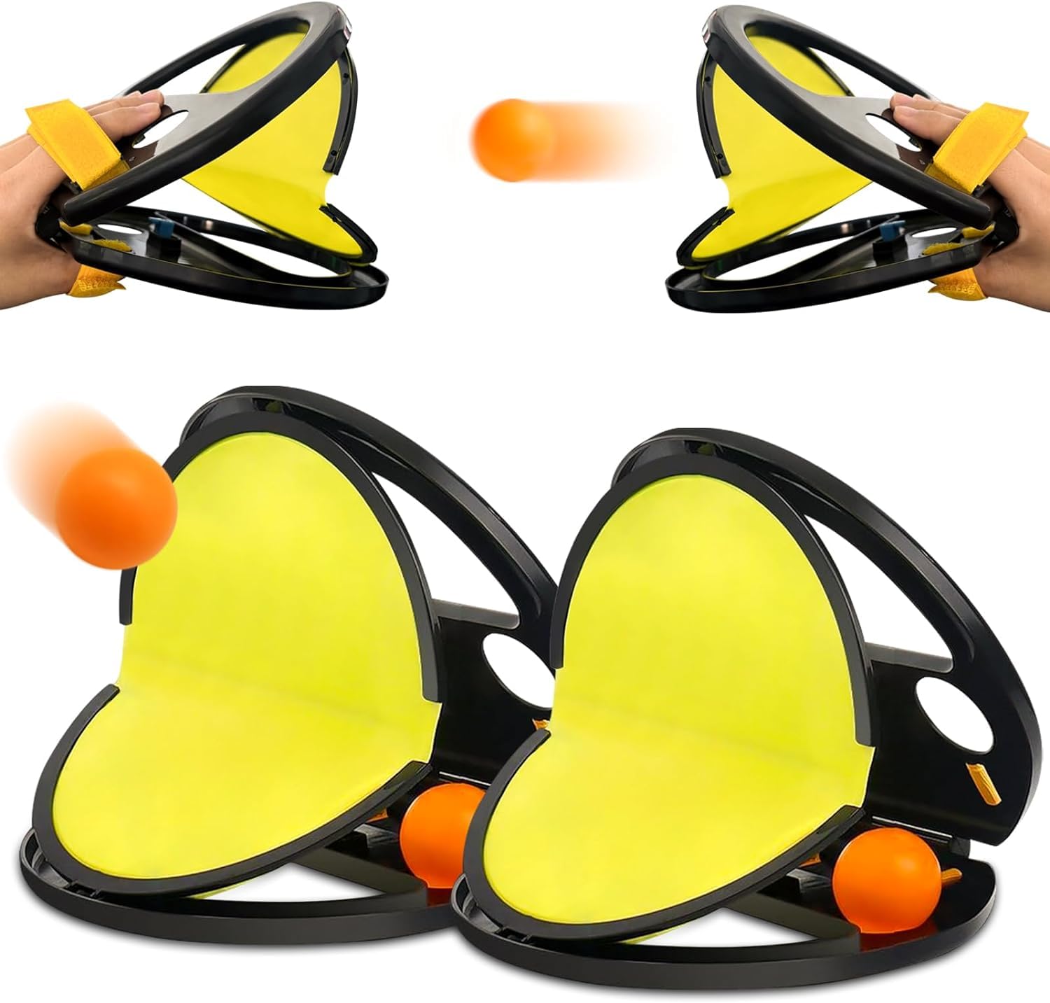 ANAB GI Toss and Catch Ball Game: 2Pcs Throw Catch Ball Game - Pop Pass Catch Ball Game with 4 Balls for Outdoor Yard Games Beach Pool Toys (B0DBPXSZNJ) Amazon Price History, Amazon Price Tracker