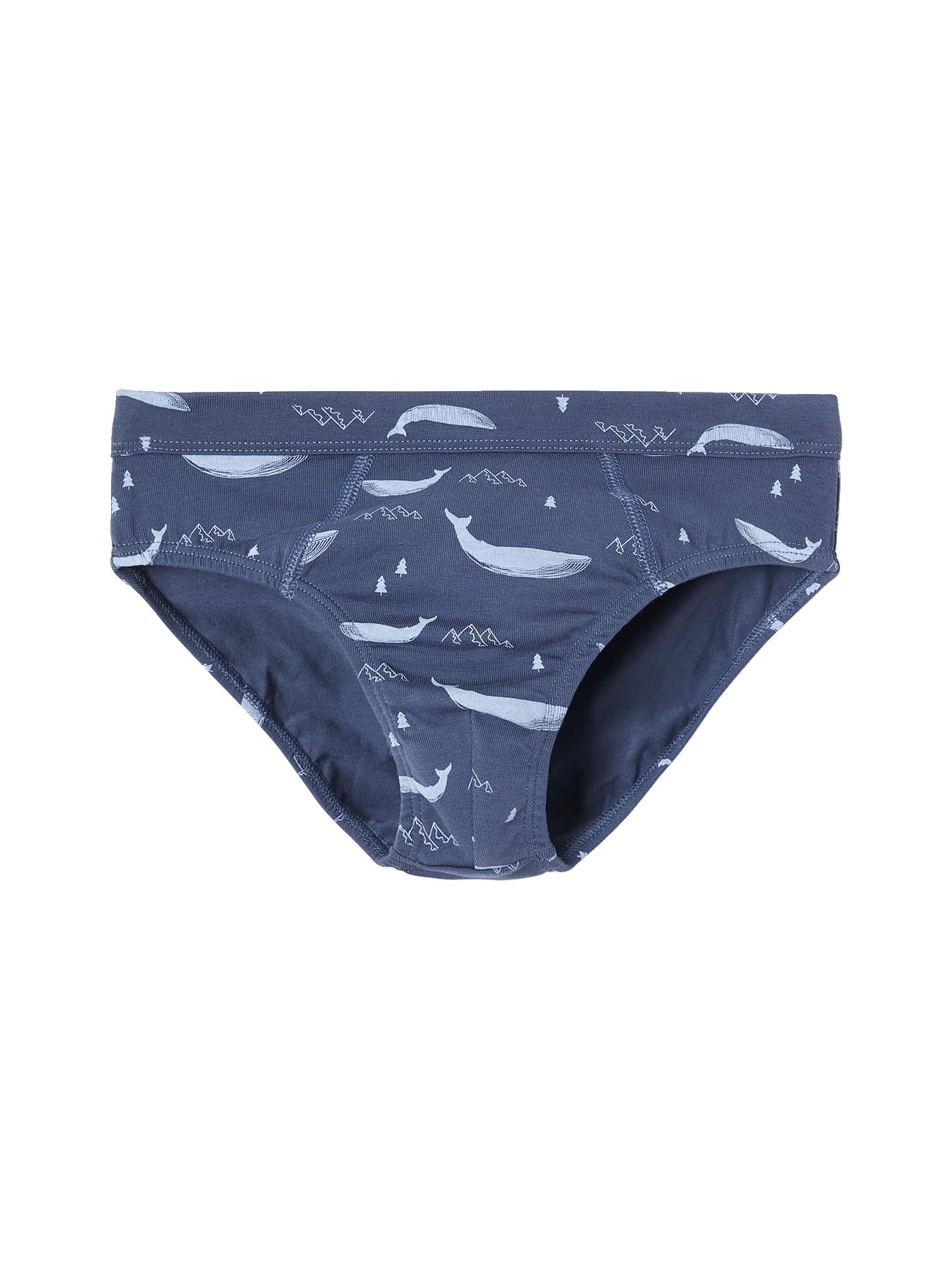 Vertbaudet 7er-Pack Jungen Slips mit Bio-Baumwolle, Wale