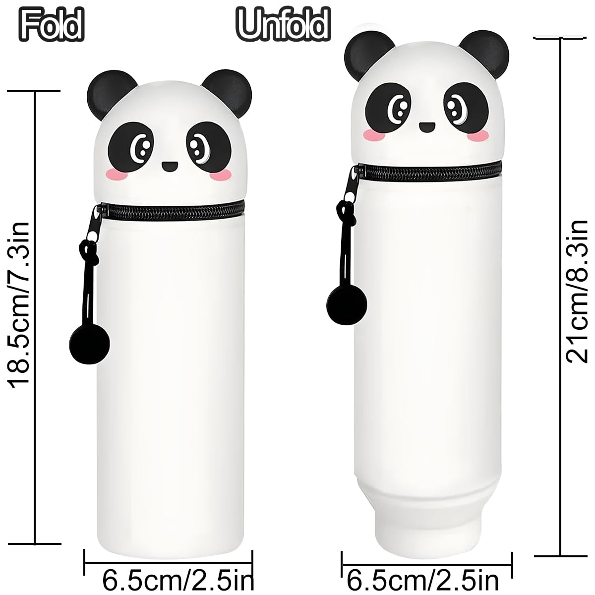 GDFJBG Kawaii - Funda Escolar 2 En 1 De Silicona Flexible + 9