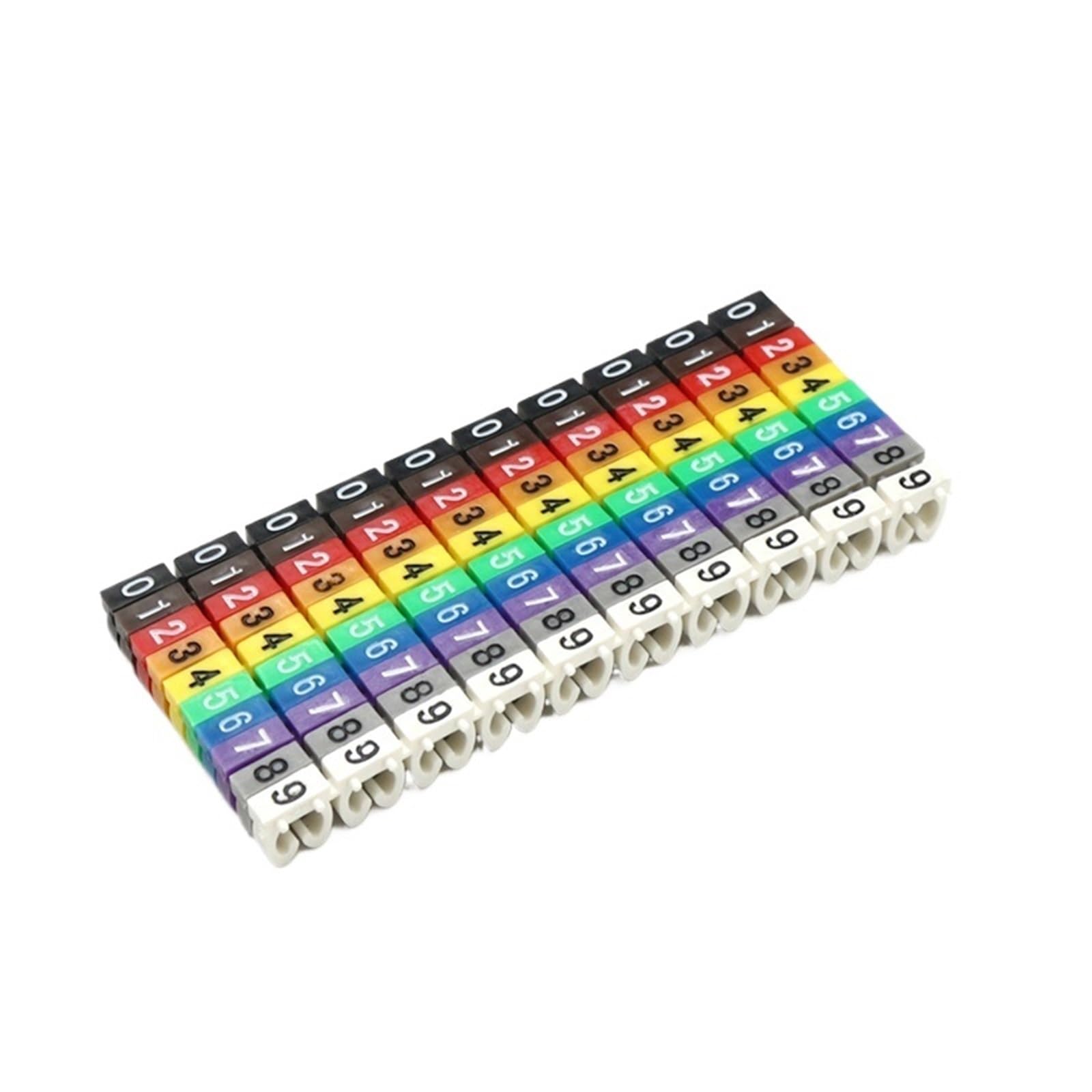Enmrfvkz Color-3 Plastic C-Type Cable Markers