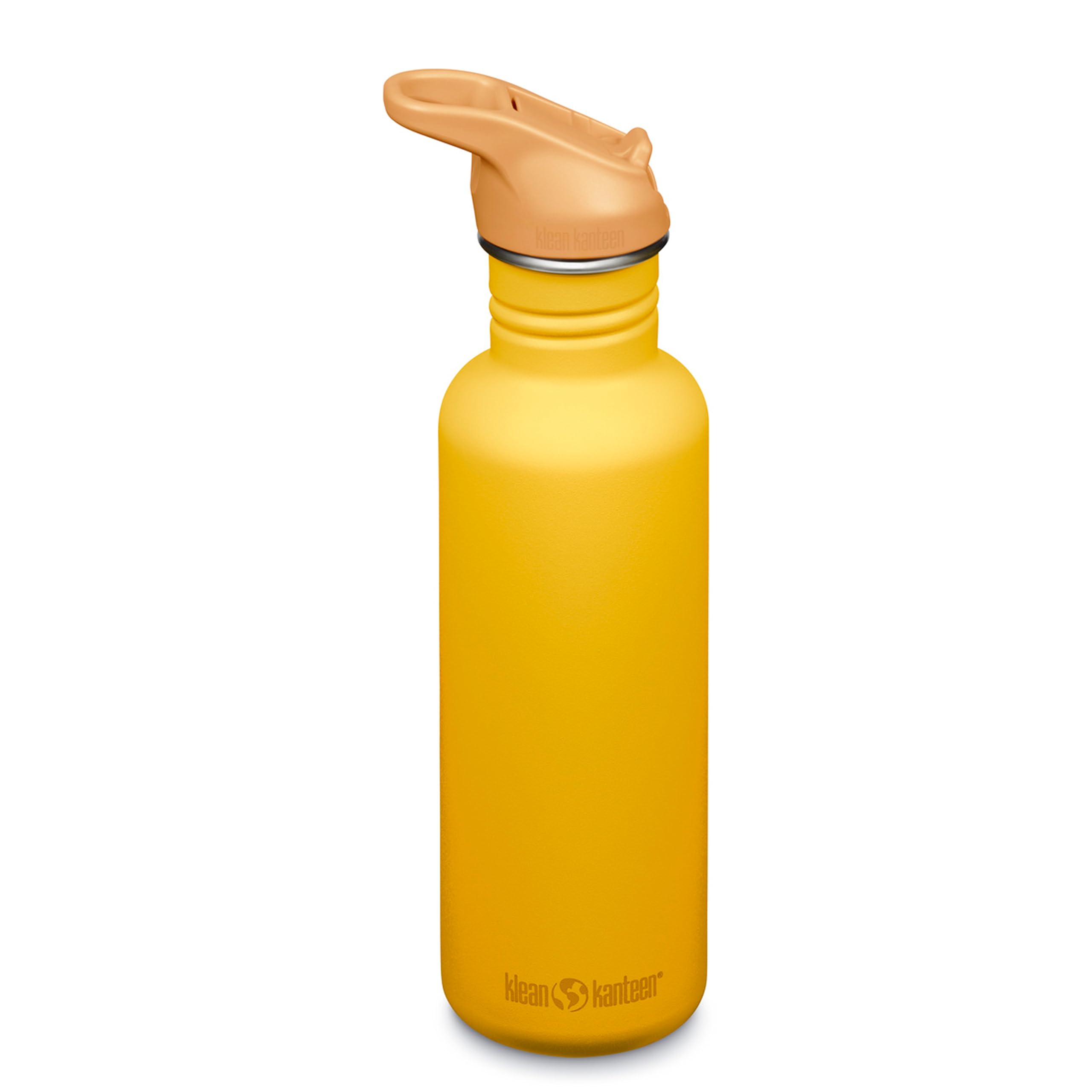 Klean Kanteen Edelstahl-Trinkflasche | 800ml Classic Narrow (Flip Sport) | Sunset | Fahrradflasche | mit neuem Trinkverschluss