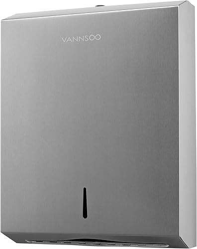 Miniatura 7 de Paper Towel Dispenser, Commercial Stainless Steel Tri-foldMulti-foldC-Fold Paper Towel Holder Wall Mount Key (Gold)