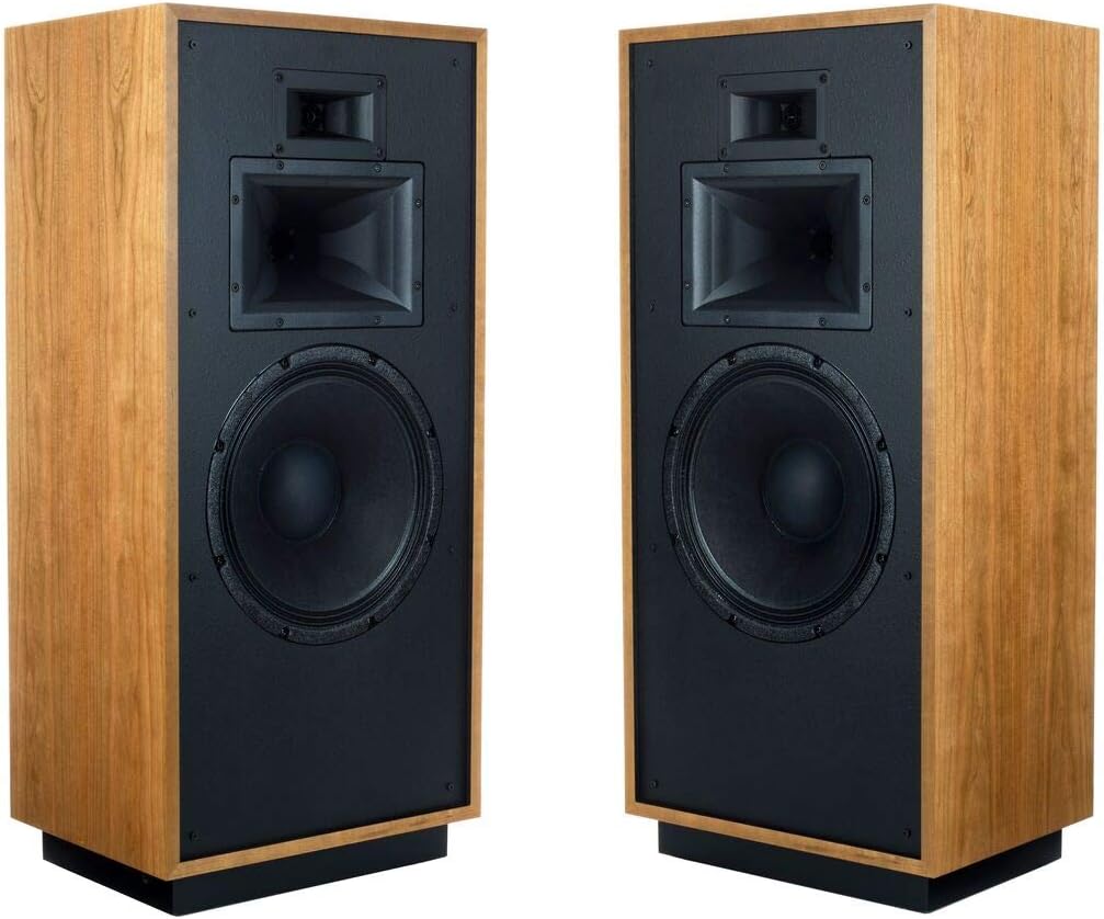 Klipsch Forte IV Heritage Premium Floorstanding Horn-Loaded Speakers Natural Cherry