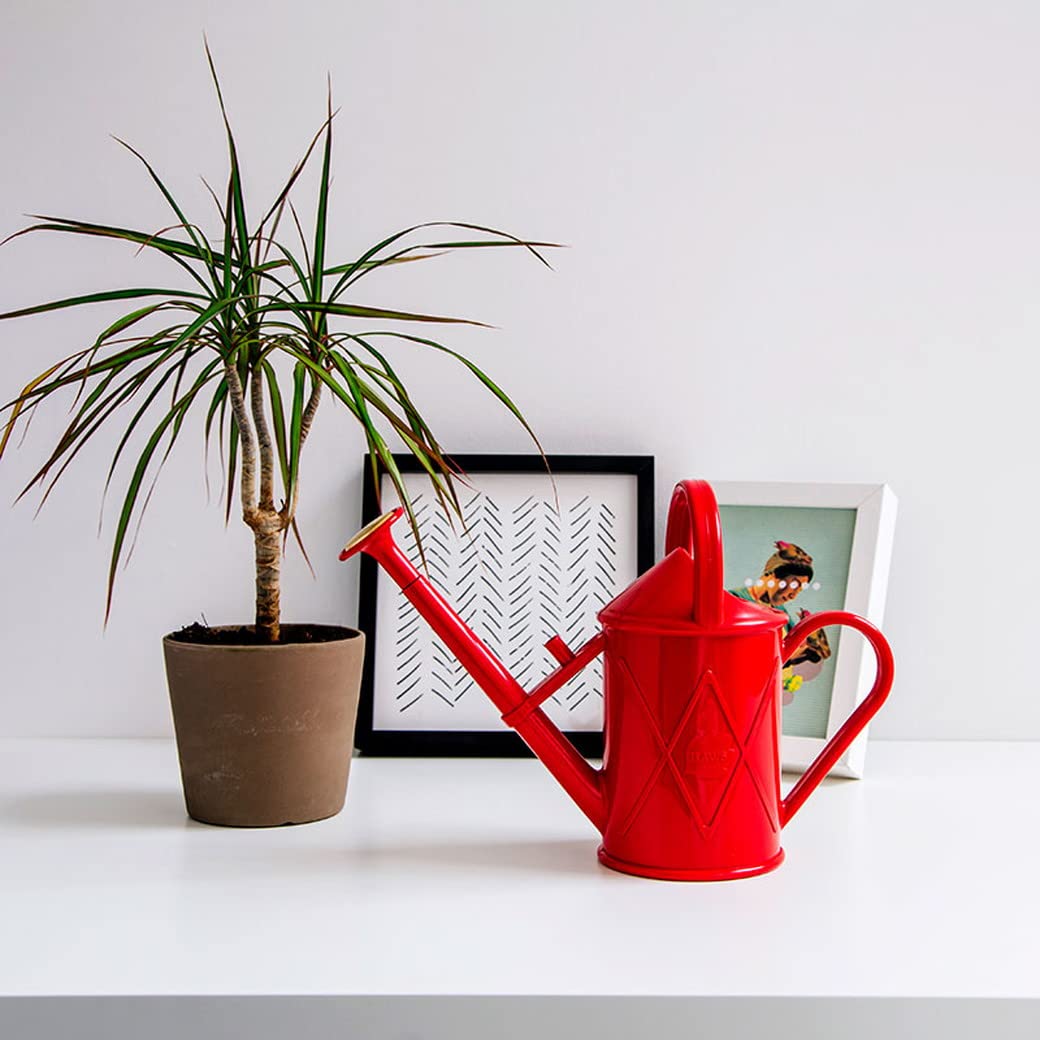 Amazon.co.jp: ホーズ(HAWS) じょうろ 室内用 1L レッド 10.5×28.5