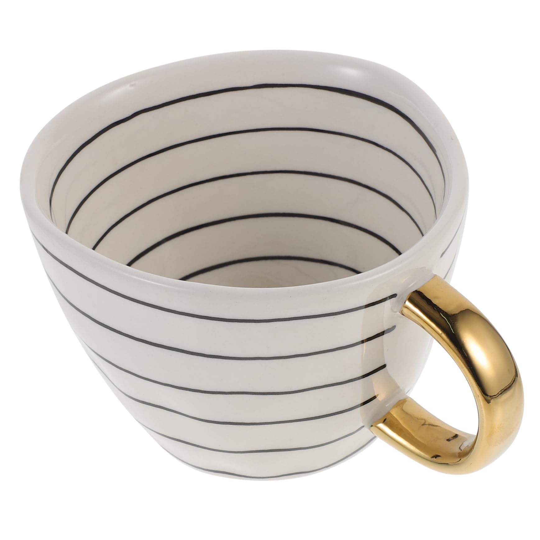 Taza de té de cerámica, tazón Grande para Servir, Taza de café de Porcelana, Taza de café Helado, Vaso para expreso con Leche, Taza de cerámica Irregular, Taza para Bebida navideña