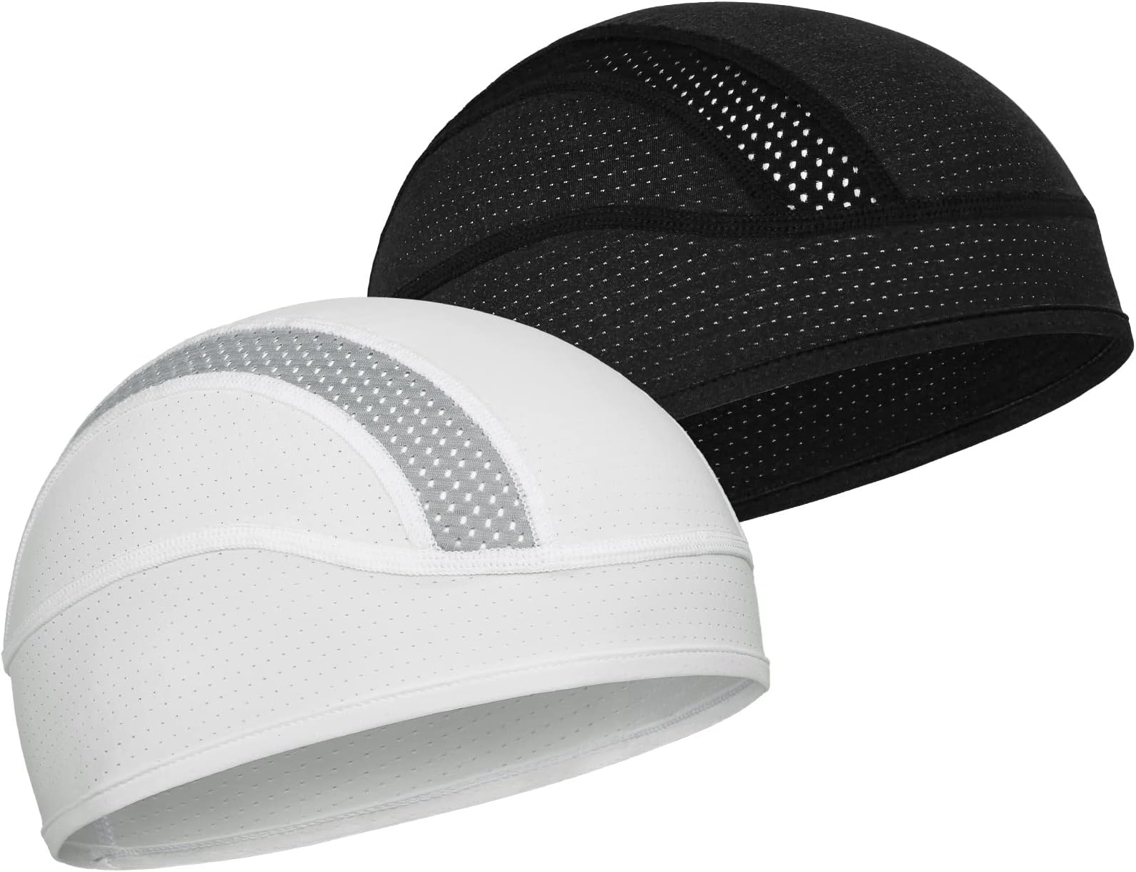 Skull Cap Helmet Liner Beanie, Cooling Mesh Cycling Running Hat for Men Women, Fits Under Helmets