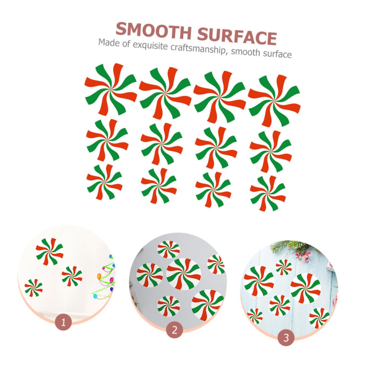 Zerodeko 5 Juegos Pegatinas De Dulces De Navidad Xmas Decorations Pegatinas Navideñas Asperja Botín Gel Pegatina De Pared Etiqueta De La Pared Decorativa De Polivinilo 12 Piezas X 5
