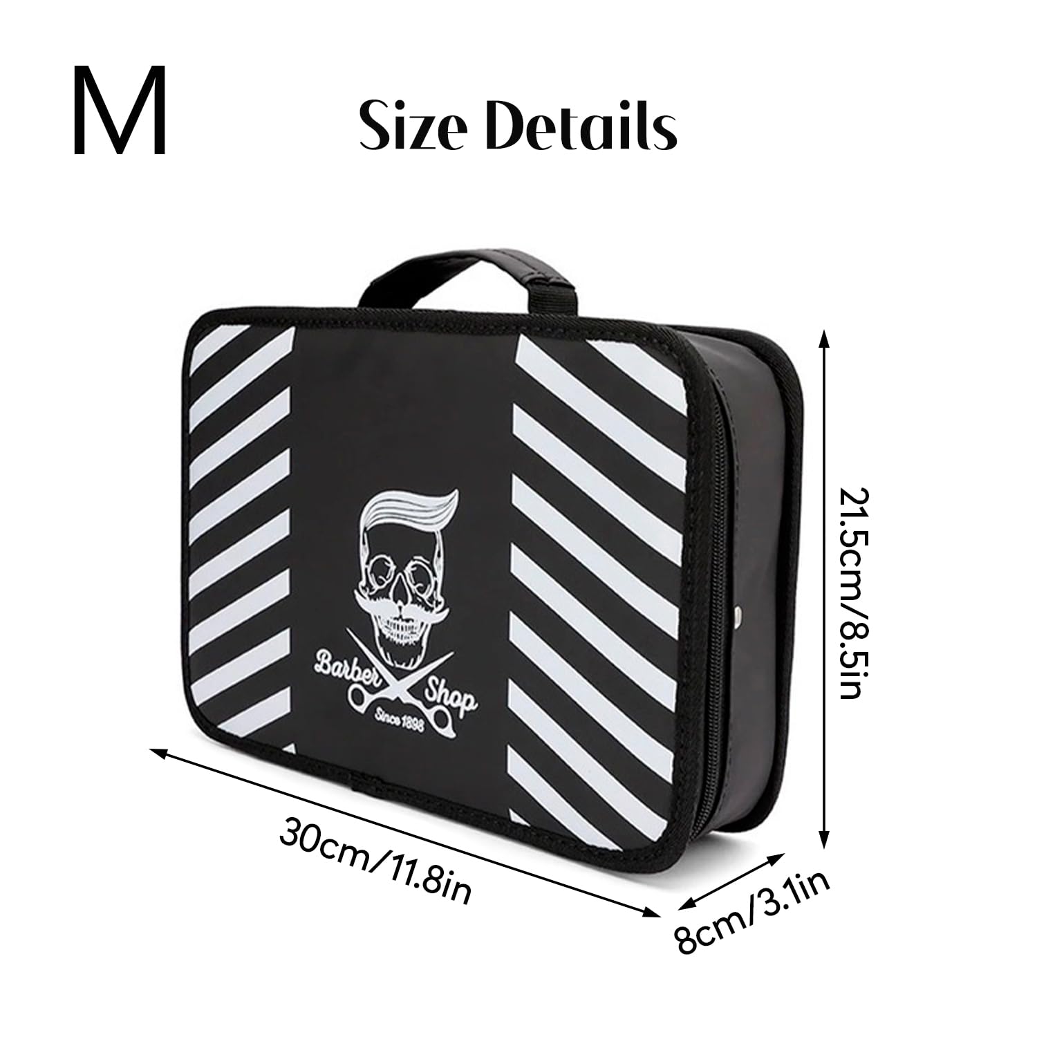 Bolsa De Herramientas Para Peluquero, Estuche Para Cortapelos, Bolsa De Herramientas Para Peluquero, Estuche De Transporte Portátil Para Peluquero, Kit De Aseo Para Corte De Cabello (30x8x21.5cm)