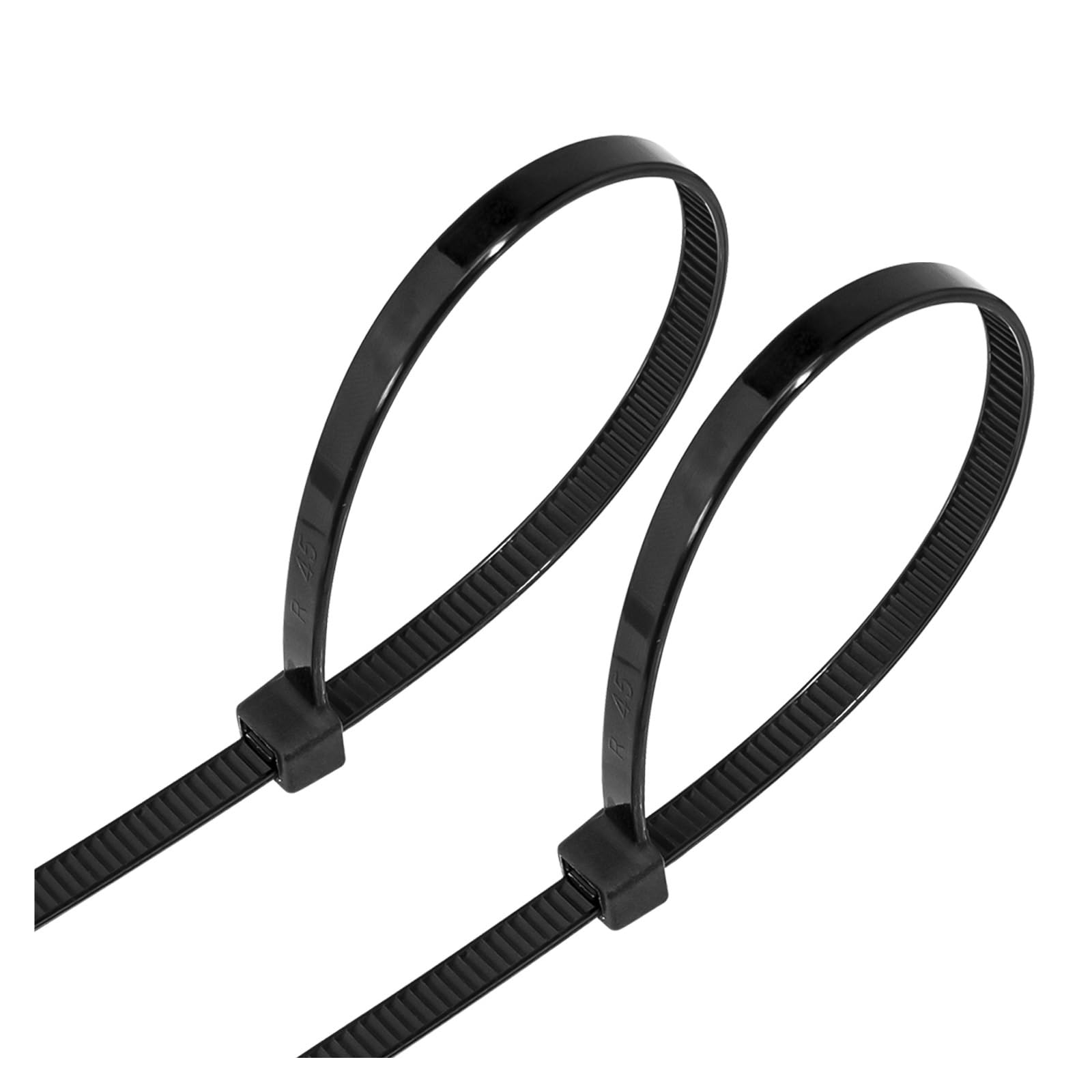 Surtido de bridas para cables,Bridas para cables, 4 × 200 mm 3 × 200 mm Tamaño 100 piezas Nylon de bloqueo negro(3X200)