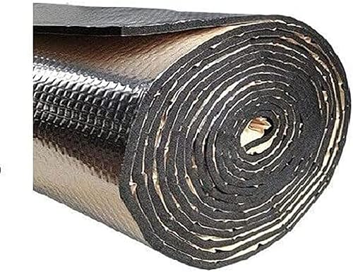 Thermal Heat Guard Sound DEADENING Adhesive Reflective AUTO Insulation CAR Truck Van SUV RV Vehicle Sound Deadener MAT PAD Exhaust Muffler Hood Door Trunk Waterproof 1/4INCH Thick 24 INCH X 100FT