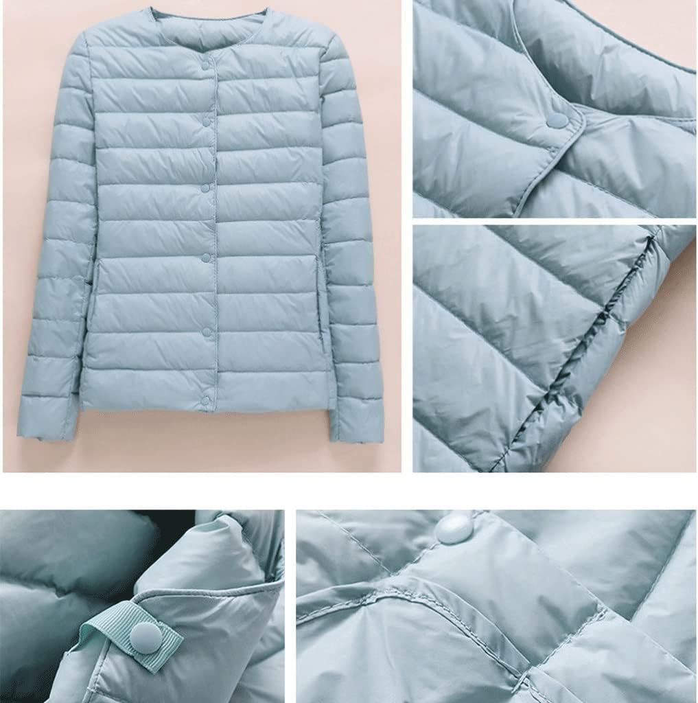 Autumn And Winter Women's Collarless Down Jacket Lightweight And Convenient Slim Short