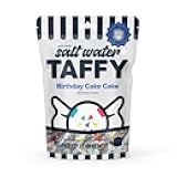 Taffy Shop Birthday Cake Cake Salt Water Taffy – Gourmet Soft Chewy Candy, Bulk Sweet Snack, Fresh Gift & Gluten-Free, 35 Individually Wrapped Pieces (7oz)
