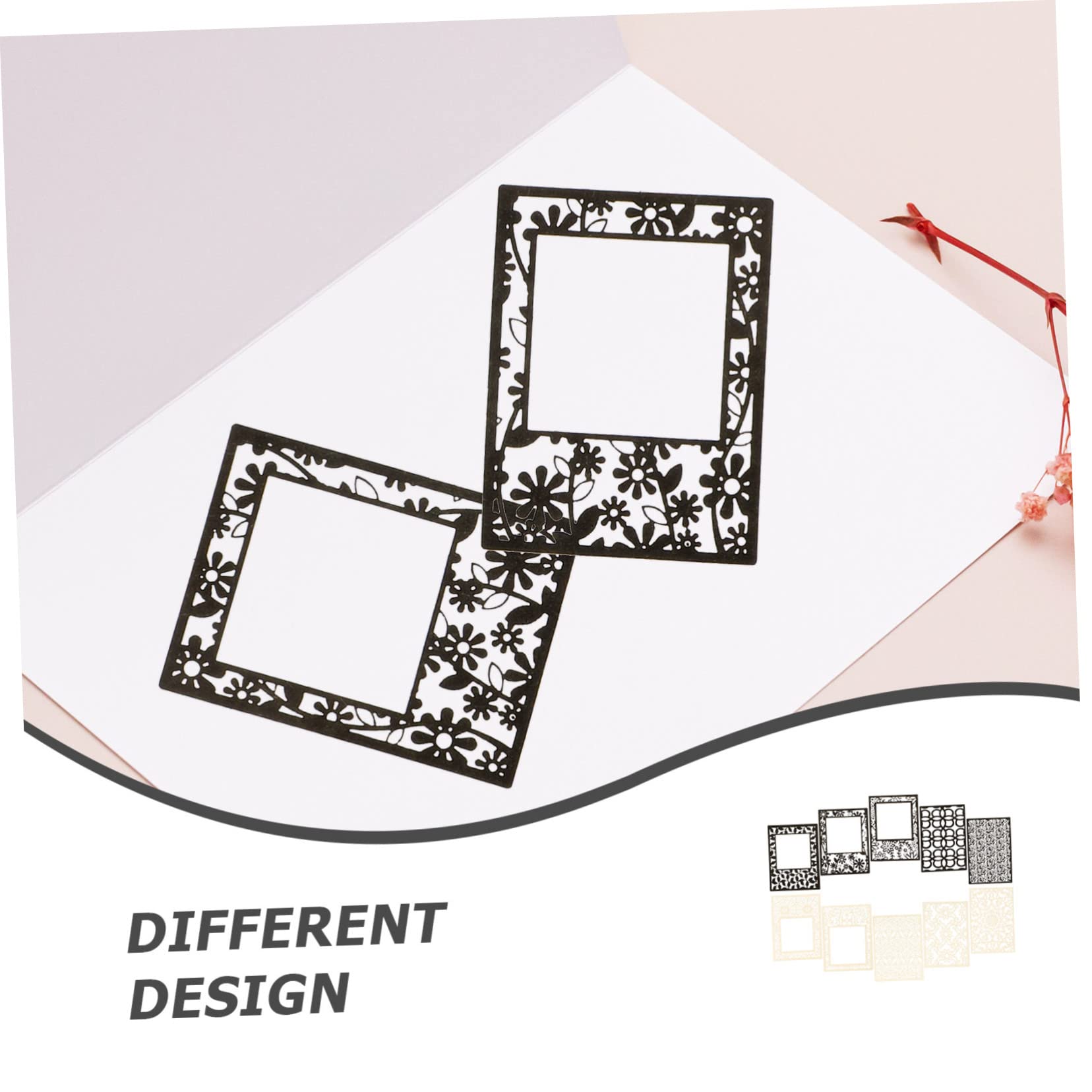 Gadpiparty 5 Set Carta Cave in Rilievo Mestiere di Carta Forniture di Scrapbooking Strutturato Carta di Decoupage Album Carta Stile Pizzo Documento di Diario 40 Fogli*5