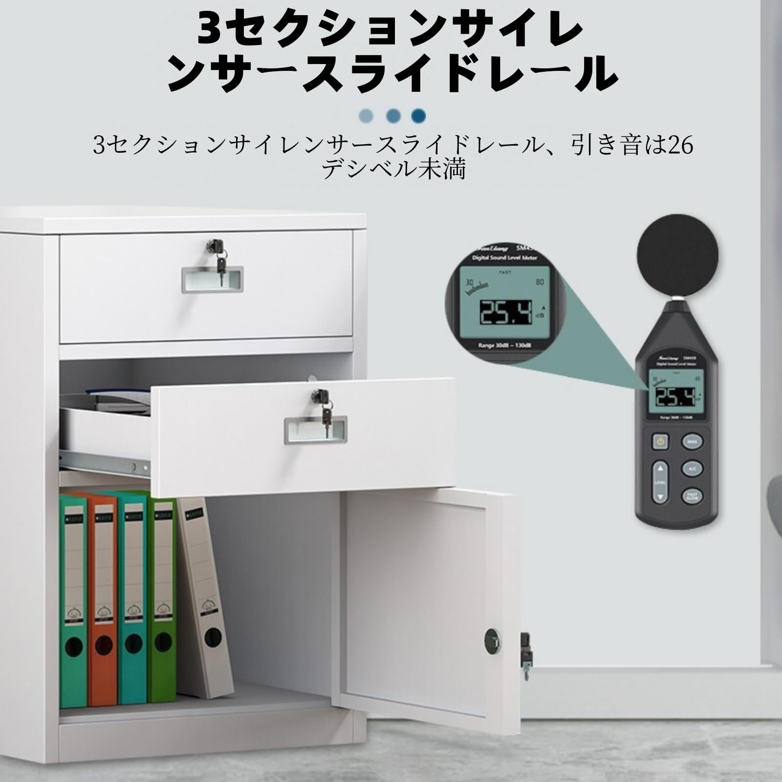 Amazon.co.jp: 【Geegood】オフィスワゴン 脇机 完成品 21種タイプ