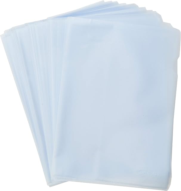 Amazon Basics A4 Cut Flush Folder, 90 Micron (Pack of 100)