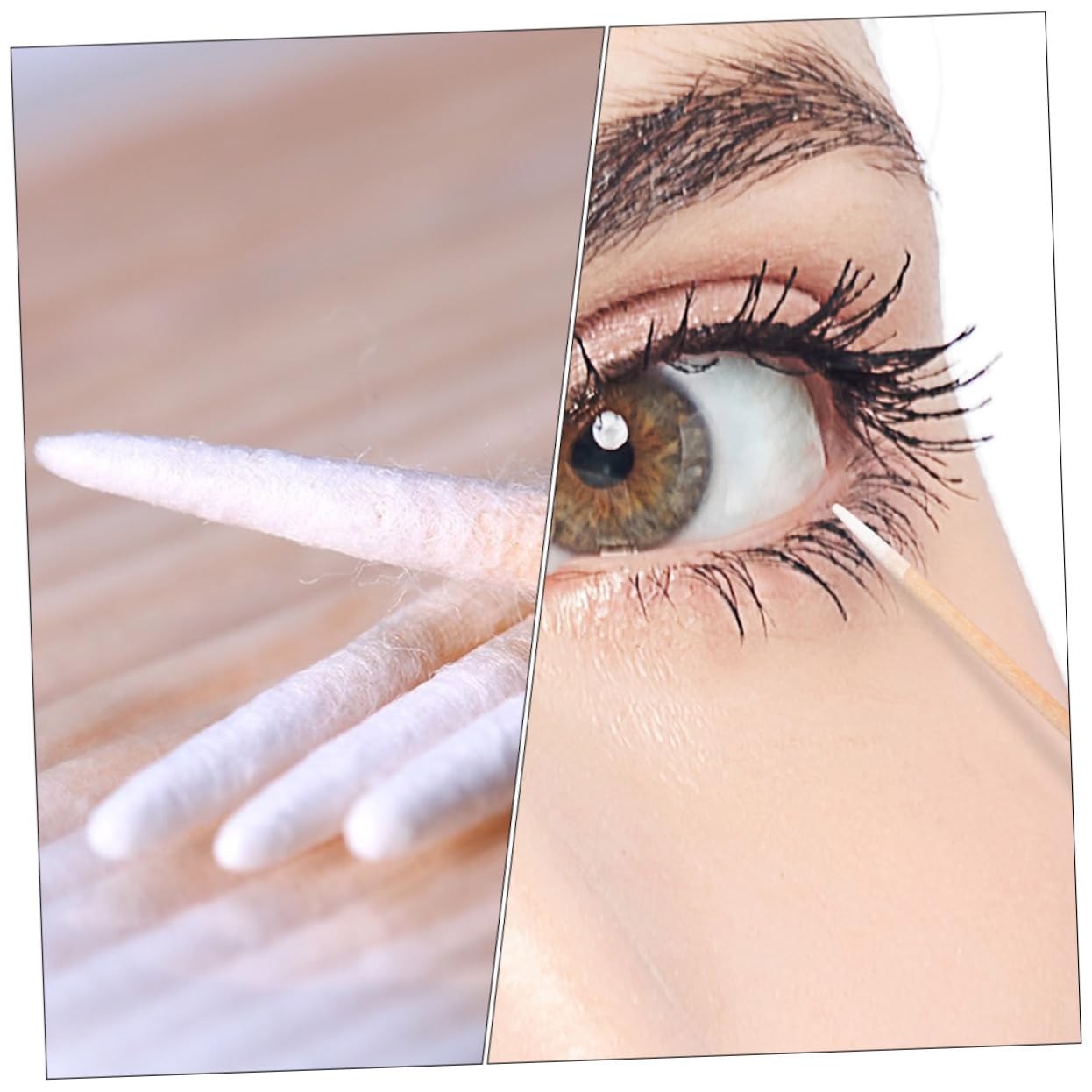 Didiseaon Cotton Buds Cleaning Sticks 1000pcs Makeup Cleaning Swabs Pointed Tip Cotton Stick for Beauty Spa Use