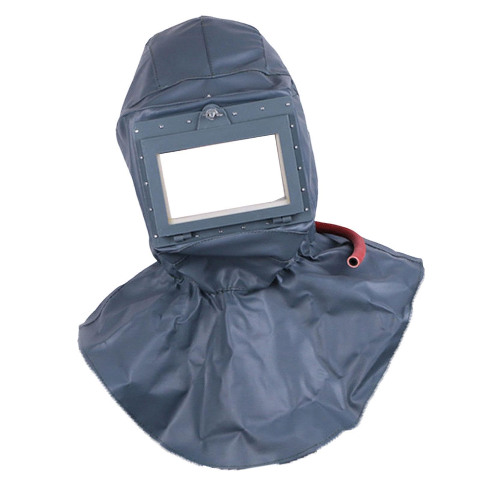 Cascos de chorro de arena, lentes de protección facial, equipamiento para casco, protección contra el viento y el polvo, equipo de protección contra chorro de arena