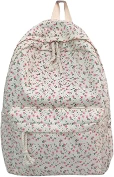 Small Flowers Kawaii Backpack Large Capacity Y2k Aesthetic Cute Backpack Stylish Travel Backpack Pink