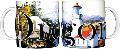 Miniatura 2 de Americaware - Taza de café de cerámica de recuerdo del estado de Oregon, 18 onzas