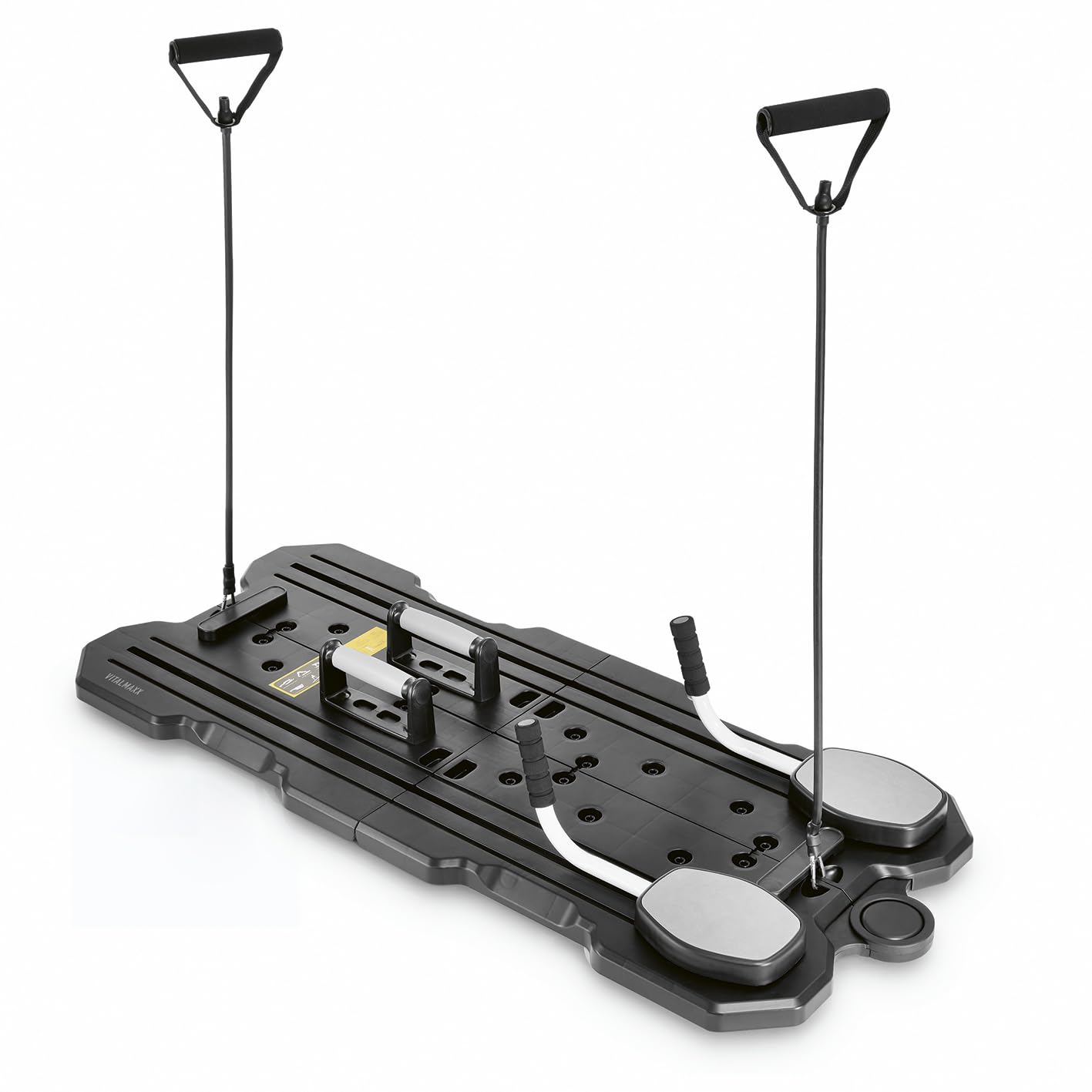 VITALmaxx Planche de Pilates Reformer Fitness | Équipement de fitness pour la maison | Planche de Pilates avec entraînement abdominal pour la maison | Planche de Pilates Reformer Push Up avec poignées