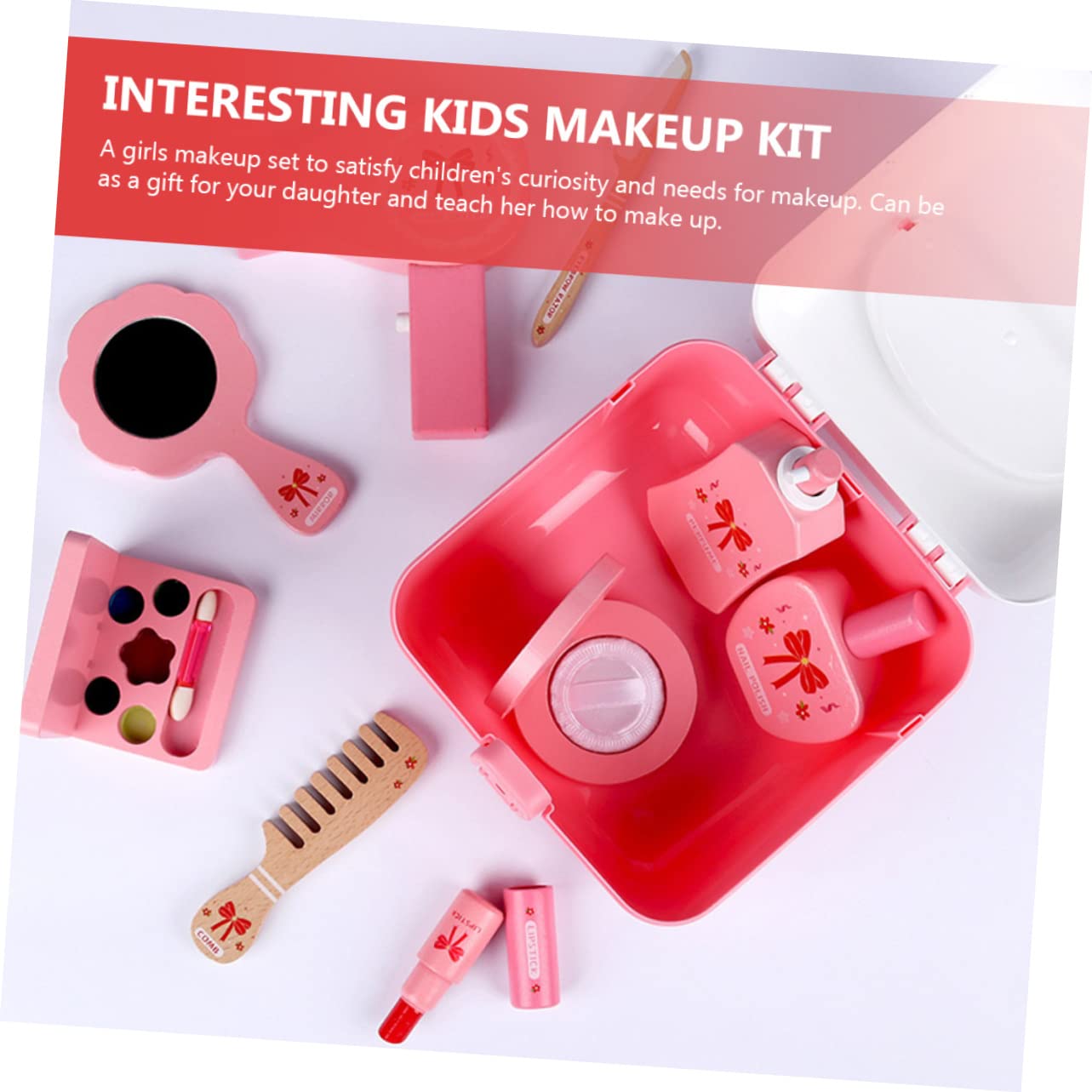 IMIKEYA Schminkset Für Junge Mädchen Spielzeug Kosmetik Spielzeug Für Zuhause Tragbares Schminkset Für Mädchen Kleines Kinderspielzeug