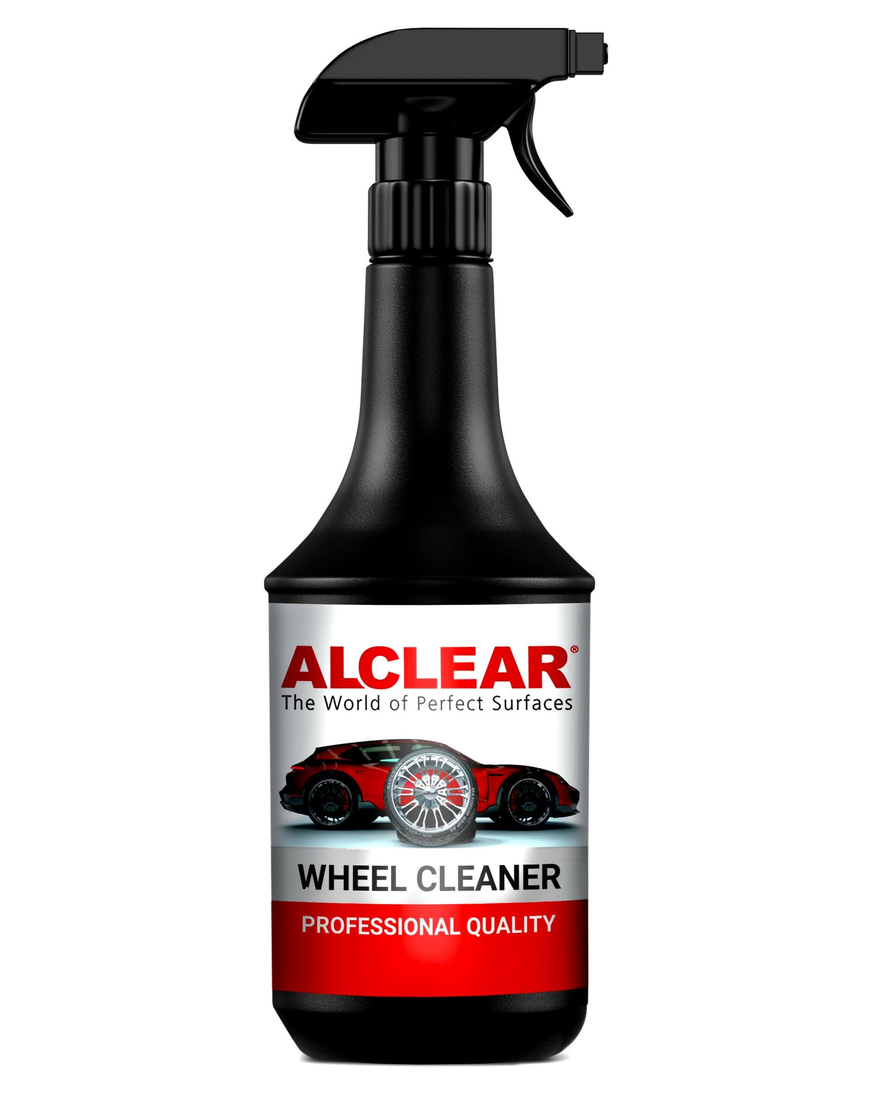ALCLEAR 721FR Rim Cleaner with Color Indicator - Acid-Free & Material-Friendly - Removes Brake Dust & Rust - 1000 ml - For Aluminum & Steel Rims - Purple Color Effect - Car Care Made in Germany