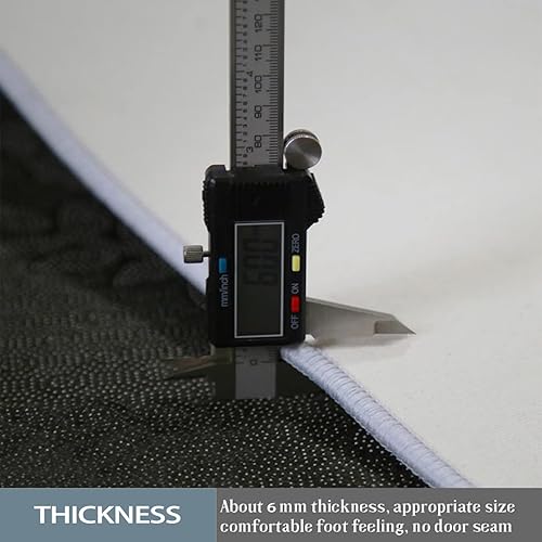 Miniatura 4 de Alfombra de área para sala de estar, 8 x 10 pies, alfombra esponjosa para sala de estar, antideslizante, decoración de habitación para familias y