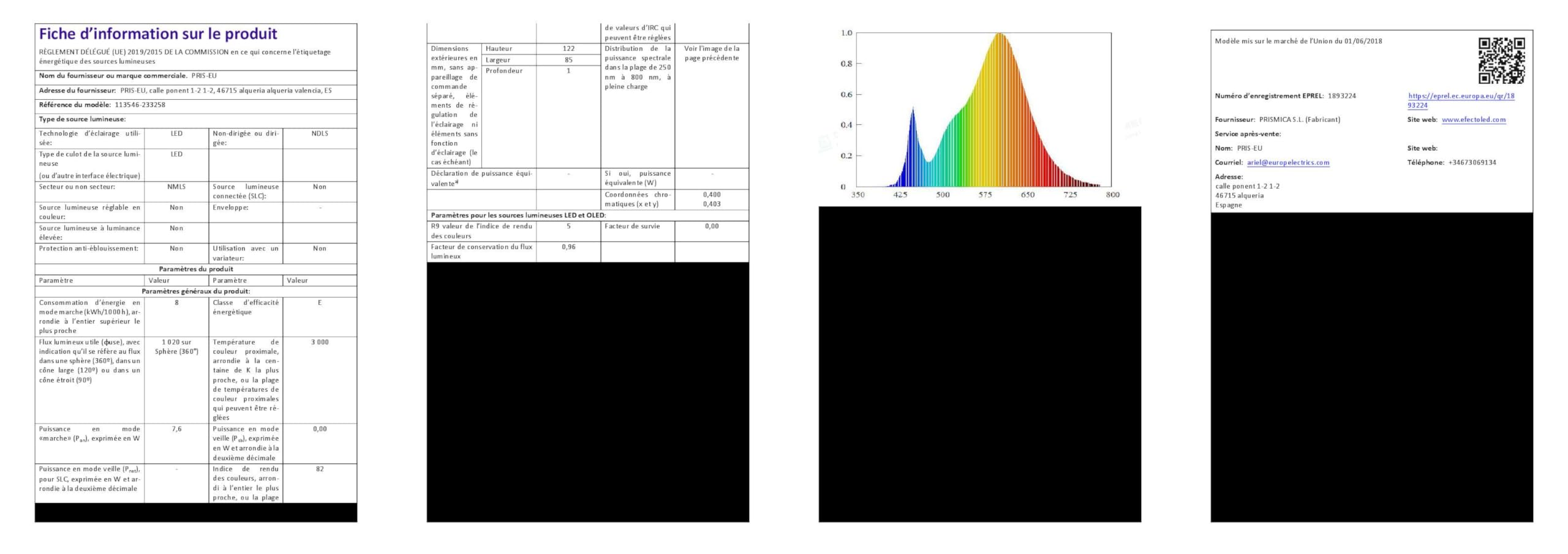 LEDKIA Baliza Exterior LED 9.5W Superficie Pie 50cm Aluminio Legacy Negro