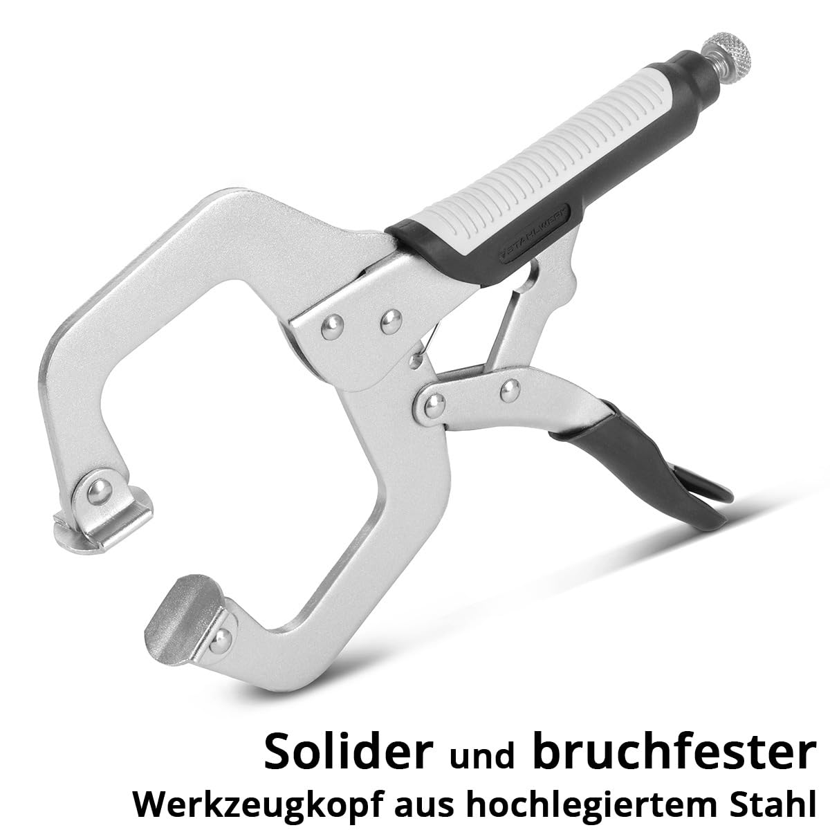 STAHLWERK Gripzangen Set 4-teilig C-Form 6 bis 14 Zoll
